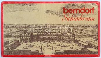 Berndorf alpakka süteményes villa készet, 6 db, jelzettek, saját dobozukban, h: 15 cm