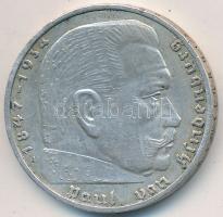 Német 3. Birodalom 1939A 2M Ag "Hindenburg" T:2 apró ph.
German Third Reich 1939A 2 Mark ...