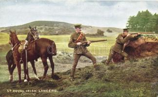 Royal Irish Lanciers, scouts; Raphael Tuck &amp; Sons Oilette 9367.