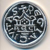 DN "Szent István Lancea Regis ezüstdénár" ezüstözött Cu replika (40mm) T:PP