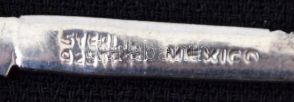 Ezüst mexikói kiskanál, Ag., nettó:7gr., jelzett, 9,5cm/ Mexican silver spoon, Ag, net., Indicated 7...