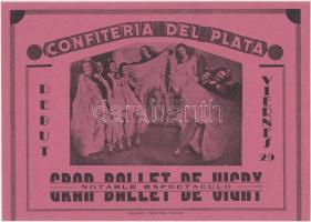 cca 1942 Argentínában turnézó magyar balett társulat Buenos Airesben készült vintage fényképe, Asbót...