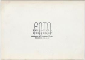 cca 1935 Leichtner Erzsébet vintage fotója Szentpál Olga gyermek tánccsoportjának tagjairól, pecsétt...