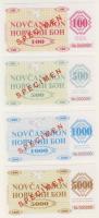 Bosznia és Hercegovina/Muszlim Köztársaság 1992. "Novcani" bon "000-ás Specimen" fny-sal, 100D,500D,1000D,5000D T:I R!