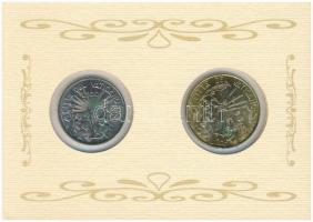 Vatikán 1999. 100L Cu-Ni "A békéhez való jog" + 200L Al-Br "Krisztus a szegények és k...