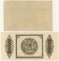 Német Birodalom 1919-1923. 5 klf szükségpénz Hanau 500.000M T:III/IV, Glauchan 100.000.000M T:II, Ne...