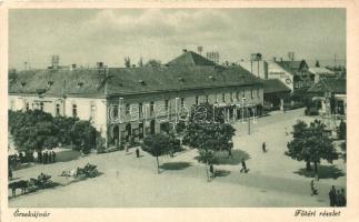 Érsekújvár, Nové Zamky; Főtér, Harlenstein bútorüzlet / main square, furniture shop (EK)