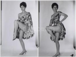 cca 1974 Tavaszi ruhatár előkészítése, 13 db finoman erotikus fénykép, korabeli negatívokról készült modern nagyítások, 15x10 cm / 13 erotic photos, 15x10 cm
