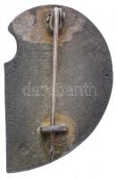 Osztrák-Magyar Monarchia 1915. Távírász cink sapkajelvény, hátoldalon "BSW (Brüder Schneider, W...