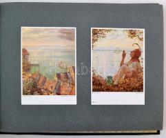 Kb 200 fényképet tartalmazó fotóalbum, benne néhány magyar és erdélyi kép és képeslap, de nagyrészt ...