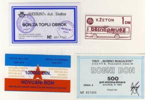 Jugoszlávia és utódállamai 6 klf privát bón T:I