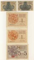 Jugoszlávia és Szerbia/német + olasz megszállás 1920-41. 10 klf bankjegy T:I,II,III