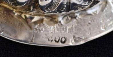 Ezüst  kis váza, Ag., nettó:80,9gr., jelzett, 10cm/Silver small vase, Ag, net. 80,9gr, marked, 10cm