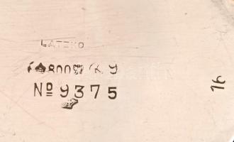 Art deco ezüst  kiöntő, Latzko,  Ag., nettó:120,7gr., jelzett, 10cm/Art Deco silver spout, Latzko, A...