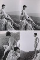 cca 1971 Természetes szépségek természeti környezetben, 10 db finoman erotikus fénykép, korabeli negatívokról készült modern nagyítások, 15x10 cm / 10 erotic photos, 15x10 cm