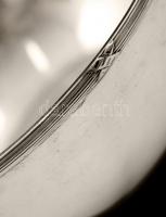 Ezüst  kerek kínáló, Bachruch,  Ag., nettó:142gr., jelzett, 13x5cm/Silver Bowl, Bachruch, Ag, net.. ...