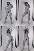 cca 1977 Kezes-lábas felvételek, 9 db finoman erotikus fénykép, korabeli negatívokról készült modern...