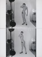 cca 1976 Tanulmány képek a női titkokról, 13 db finoman erotikus fénykép, korabeli negatívokról kész...