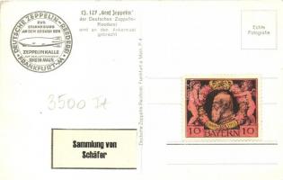 LZ 127. Graf Zeppelin der Deutschen Zeppelin-Reederei wird an den Ankermast gebracht / German airshi...