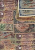 48db pengő bankjegy klf éremgyűjtői, kiállítási, stb. propagandabélyegzőkkel, kevés duplával T:I-,II...