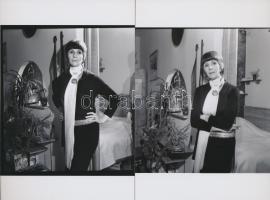 1970 Látogatás Psota Irén színésznő lakásában, Kotnyek Antal (1921-1990) fotóriporter hagyatékában ő...