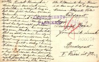 SM Schiffe Monarch und Budapest manövierend, K.u.K. Kriegsmarine, Verlag G. Costalunga / Austrian-Hu...