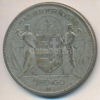 1930. 5P Ag "Horthy jobbra" T:3 
Adamo P8