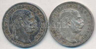 1915KB 1K Ag "Ferenc József" (2x) T:2,2- kis ph., patina