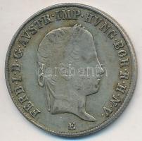 1846E 20kr Ag "V. Ferdinánd" T:2,2- patina