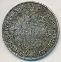 1846B 20kr Ag "V. Ferdinánd" T:2,2- patina, ph