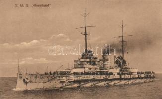 SMS Rheinland, Kaiserliche Marine; Verlag C. Hentschel / German battleship