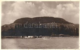 1933 Badacsony, Balaton part, strand, csónakok, készítette Bellainé fényképész, photo (EB)