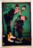 1965 Zoro, Huru, Aranyások a Riviérán, Iris Film  plakát, az eredeti alapján utánnyomva, Platnik Budapest. Szép állapotban, 100x70cm