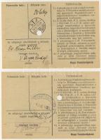 1946. Teljes pénztárjegy sor 10.000AP,100.000AP,1000.000AP,10.000.000AP benne látványos lemezhibák, ...