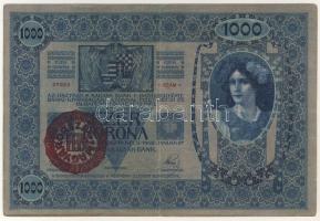 1902. 1000K piros "Magyarország" körbélyegzővel T:II-