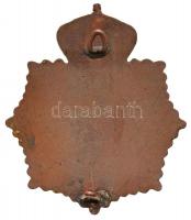 Görögország ~1940. "Görög Királyi Csendőrség" zománcozott jelvény, hiányzó tűvel! (63x54,5...