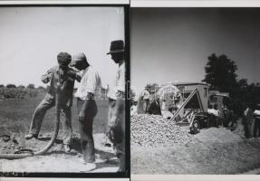 cca 1933 Lakihegyi rádió adótoronyhoz vezető földkábelt fekteti a Magyar Posta, Kerny István (1879-1...