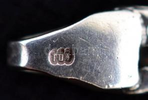 Ezüst félhold mintás karlánc, Ag., nettó:8,6gr., jelzett, 18,5cm/ Silver bracelet, Ag, net. 8,6gr, m...