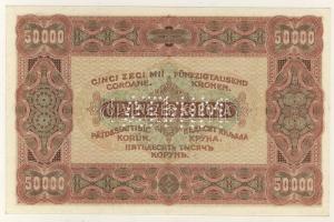 1923. 50000K "Minta" lyukasztással "000"-ás sorozat- és sorszámmal, "1&quot...