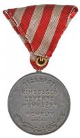 1944. "Szebb jövőt / Dicséret kimagasló levente munkáért" hadifém kitüntető jelvény mellsz...