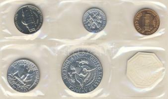 USA 1964. 1c-1/2$ Philadelphia Mint Set, benne 1964. Ag "Kennedy" + 2db Ag T:1
