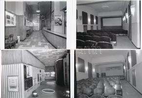 1973 Budapest, GORKIJ mozi kívül-belül, 5 db korabeli negatívról készült modern nagyítás 10x15 cm-es fotópapírra