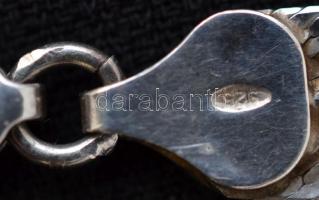 Ezüst fonott nyaklánc, Ag., nettó:13,2gr., jelzett, 36,5cm/ Silver necklace, Ag, net:.. 13,2 g, mark...