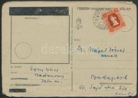 1947 Egry József festőművész (1883-1951) saját kézzel írt sorai Nágel József műkereskedőnek, melyben...