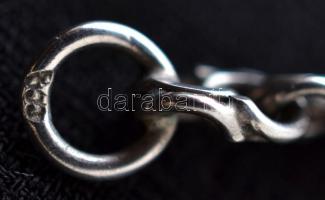 Ezüst "verlauf" kettős szemű nyaklánc, Ag., nettó:19,2gr., jelzett, 45,5cm/ Silver "v...