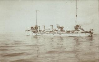 SMS Csepel osztrák-magyar torpedónaszád torpedótámadás után / Austro-Hungarian torpedo boat ater attack, photo