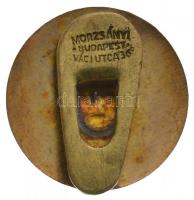 ~1920-1930. "Országos Erdészeti Egyesület 1866" zománcozott fém gomblyuk jelvény "MOR...