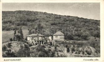 Piliscsaba, Klotildliget; Szent Margit üdülő és Csizmadia-villa - 2 db régi képeslap / 2 old postcar...