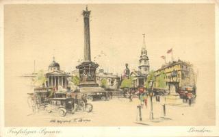 London, Trafalgar Square, s: Marjorie C. Bates (EB)