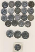 Ausztria 1893-1916. 1K Ag 19db + 1906. 1K Ag "Jubileum" + 1912-13. 2K Ag (3x) T:2 (többségében),3